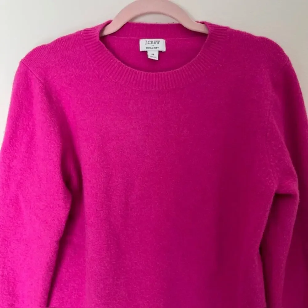 J.Crew Women's Extra Soft Crewneck Sweater Women’s Medium Pink Cozy Knit